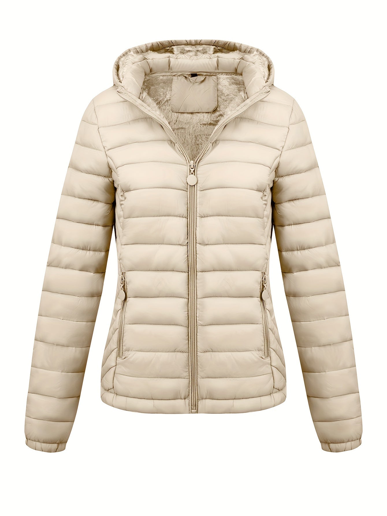 Wikran | Damen Zip-Up Hoodie Puffy Coat