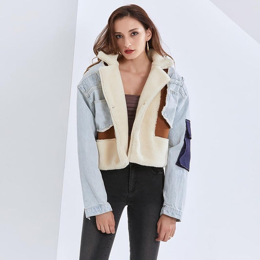 Patchwork-Baumwolljacke