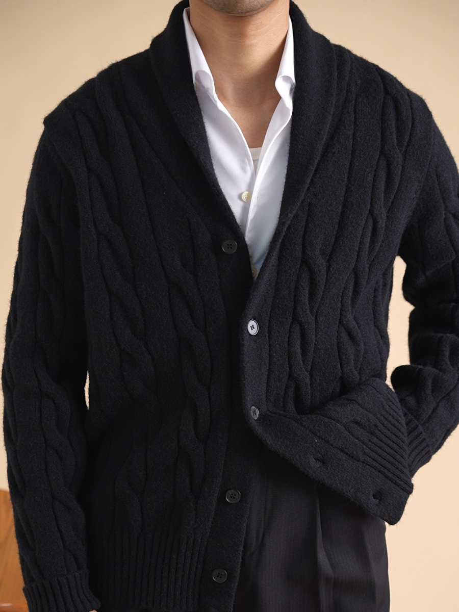 Bellachicha Cardigan mit Schalkragen für Herren