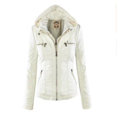 Solide Lederjacke mit Revers