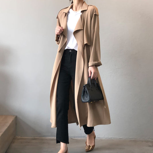 Damen Retro Baggy Trenchcoat für den Winter - Maria