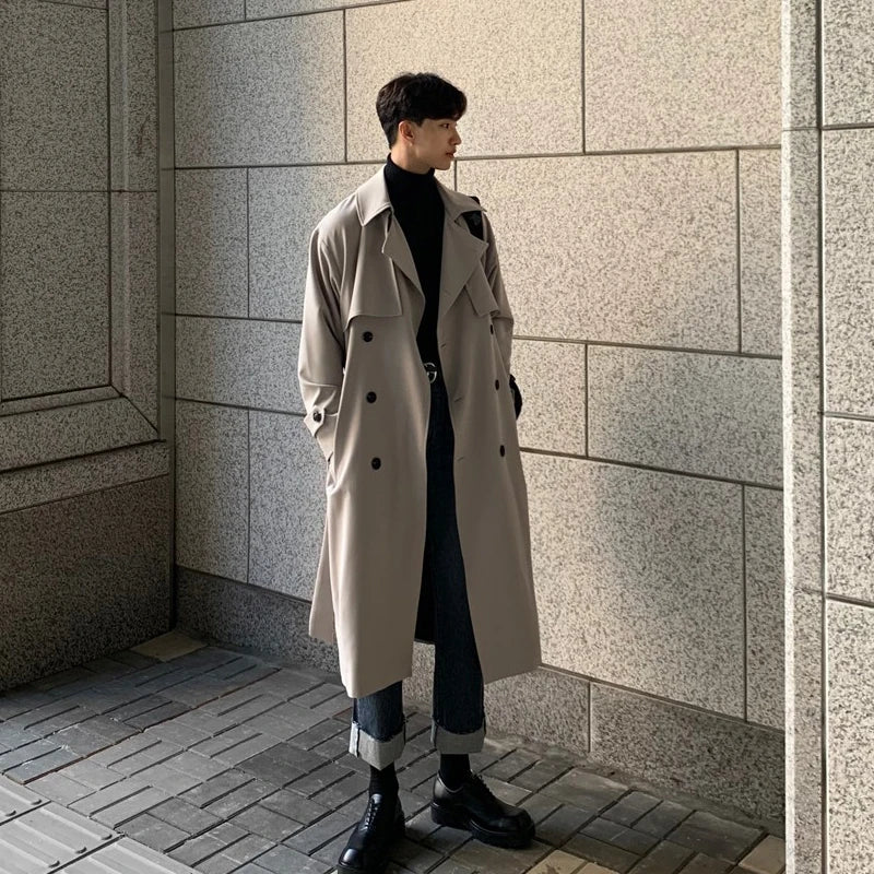 Marky | Luxuriöser langer Trenchcoat