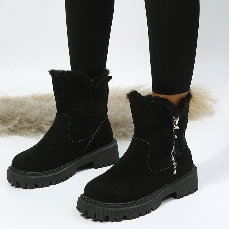 Anja | Winterstiefel aus rutschfestem Wildleder