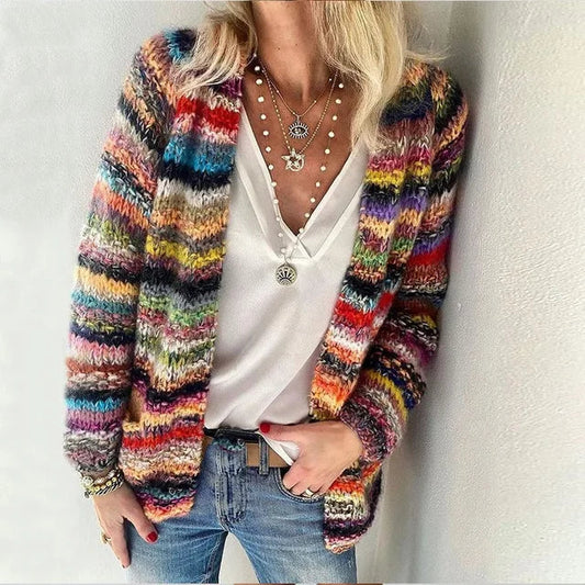 Strickstrickjacke