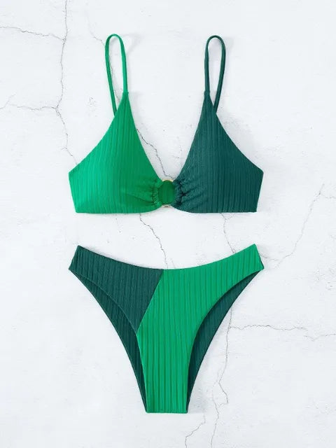 Bella – Push-up-Bikini-Set mit hoher Taille für Damen