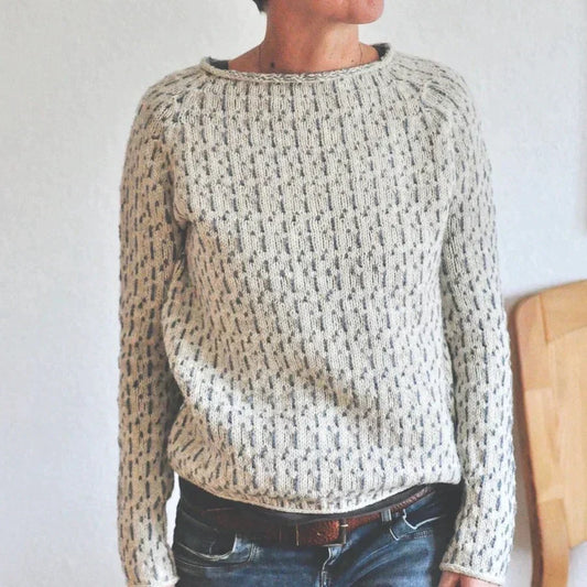 Renise - Eleganter grauer Pullover