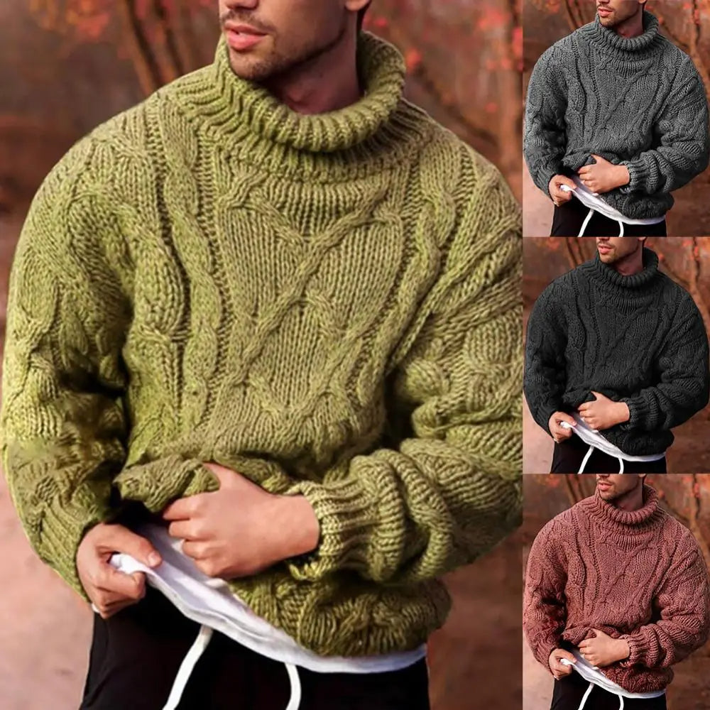 BraidTwist - Warmer schlanker Baumwollpullover