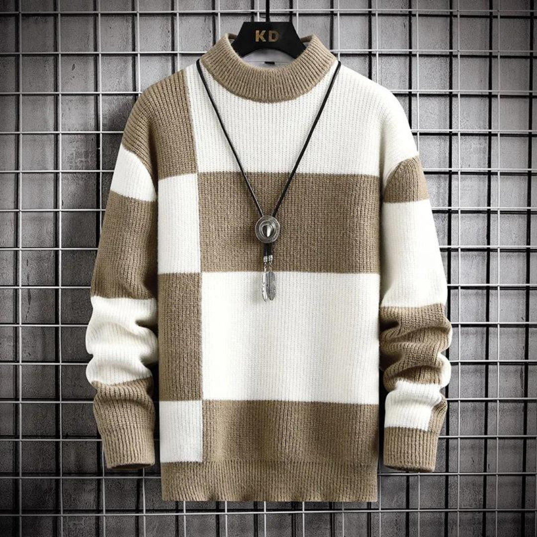 LOGAN - Stilvoller monochromer Pullover