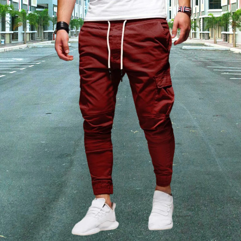 Leo - Lässige Herrenhose mit aufgesetzten Taschen