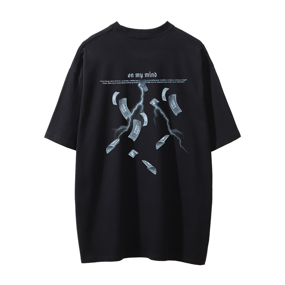 "The Money Angel" - Oversize T-shirt mit Print