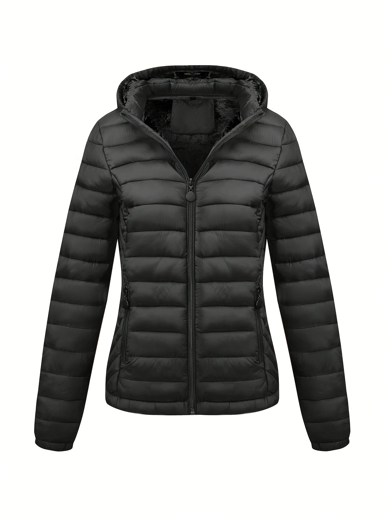 Wikran | Damen Zip-Up Hoodie Puffy Coat