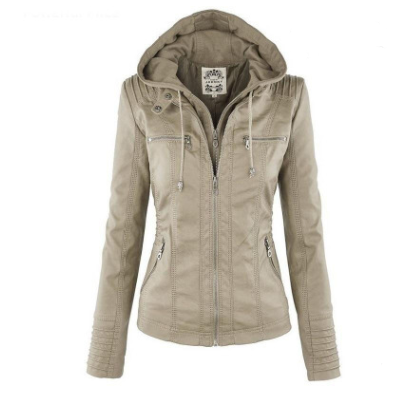 Solide Lederjacke mit Revers