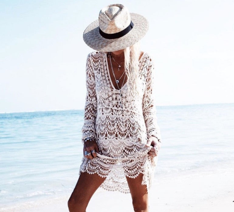 Bella | Exklusive Beach Cover-up Bademode Hemd Oberteile up