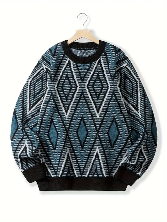 Andrew – lässiger geometrischer Pullover für herren