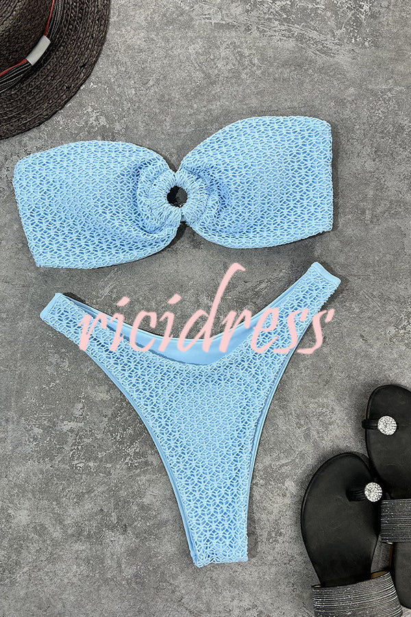 Bella Bandeau-Bikini mit Ringausschnitt