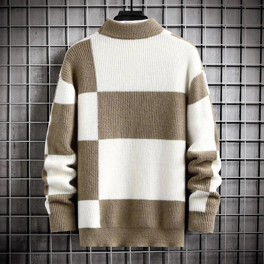 LOGAN - Stilvoller monochromer Pullover