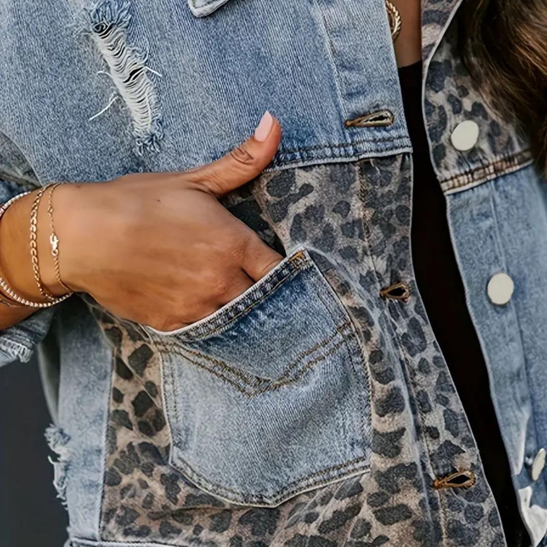 Trendige Leopardenjacke