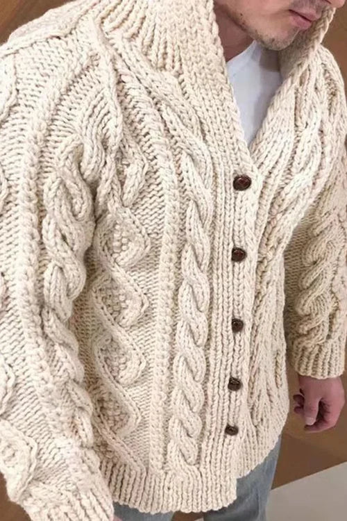 Ziri - Strickjacke Männlicher Strickmantel