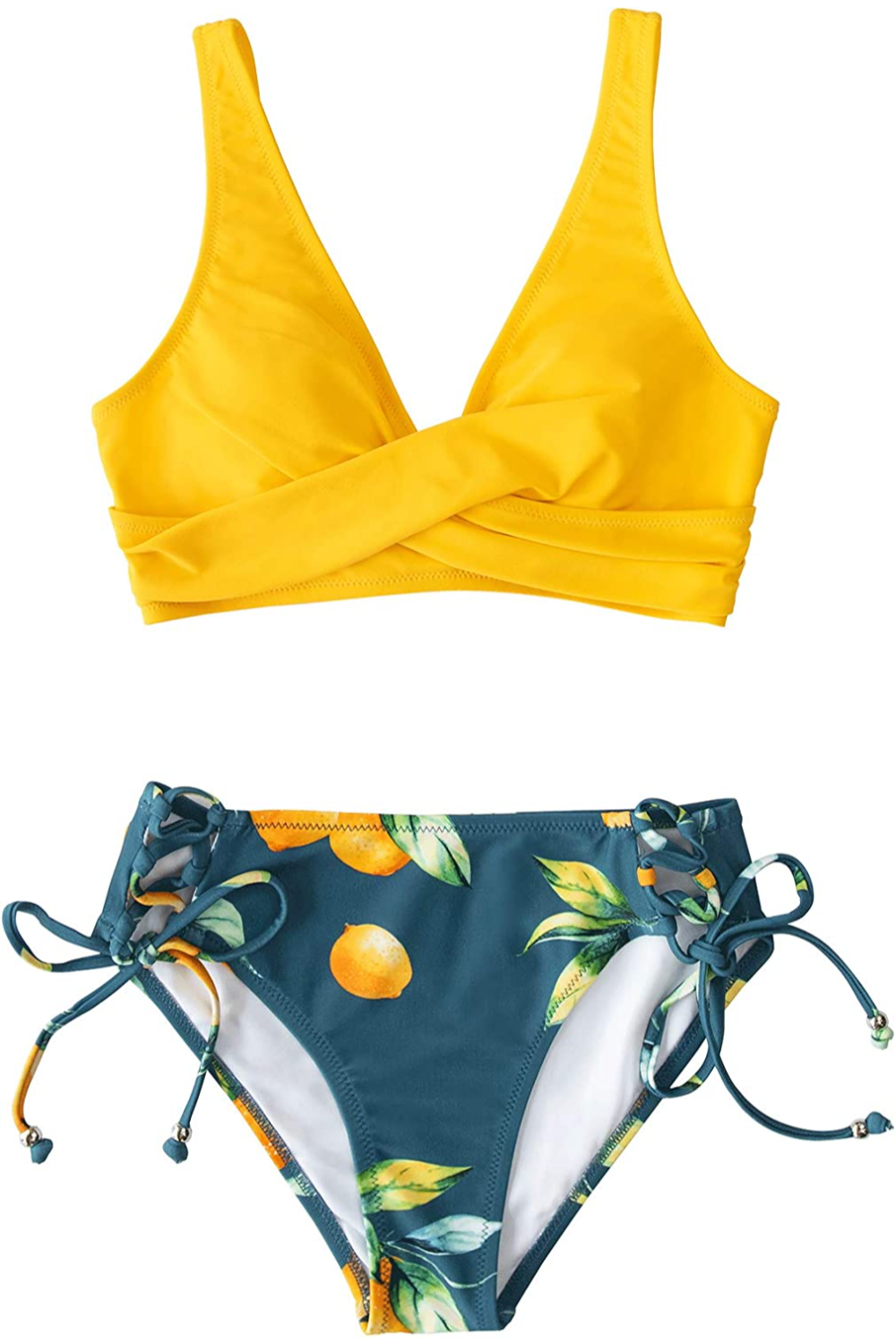 Bella Swim Bikini | Sublime Bikini mit Zitronendetail und Trägern auf der Rückseite