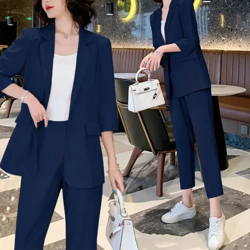 Stylischer Damen Blazer mit 3/4 Ärmeln - Ideal für Sommertage