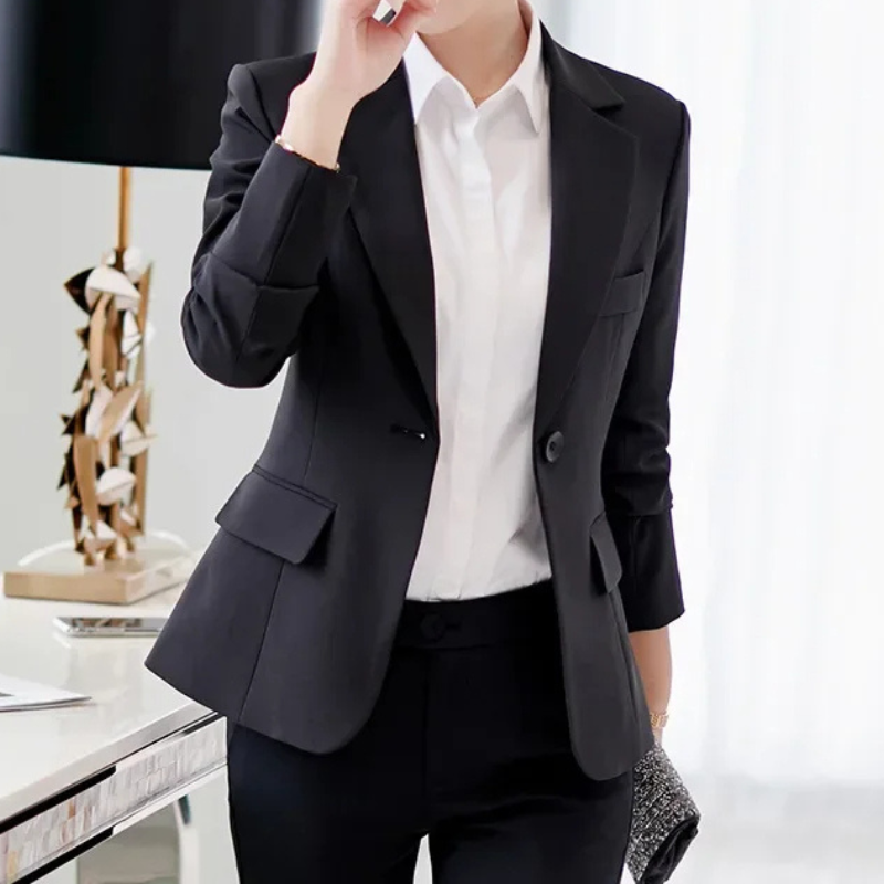 Stilvoller Damen-Blazer mit Knöchel-Knopf-Verschluss