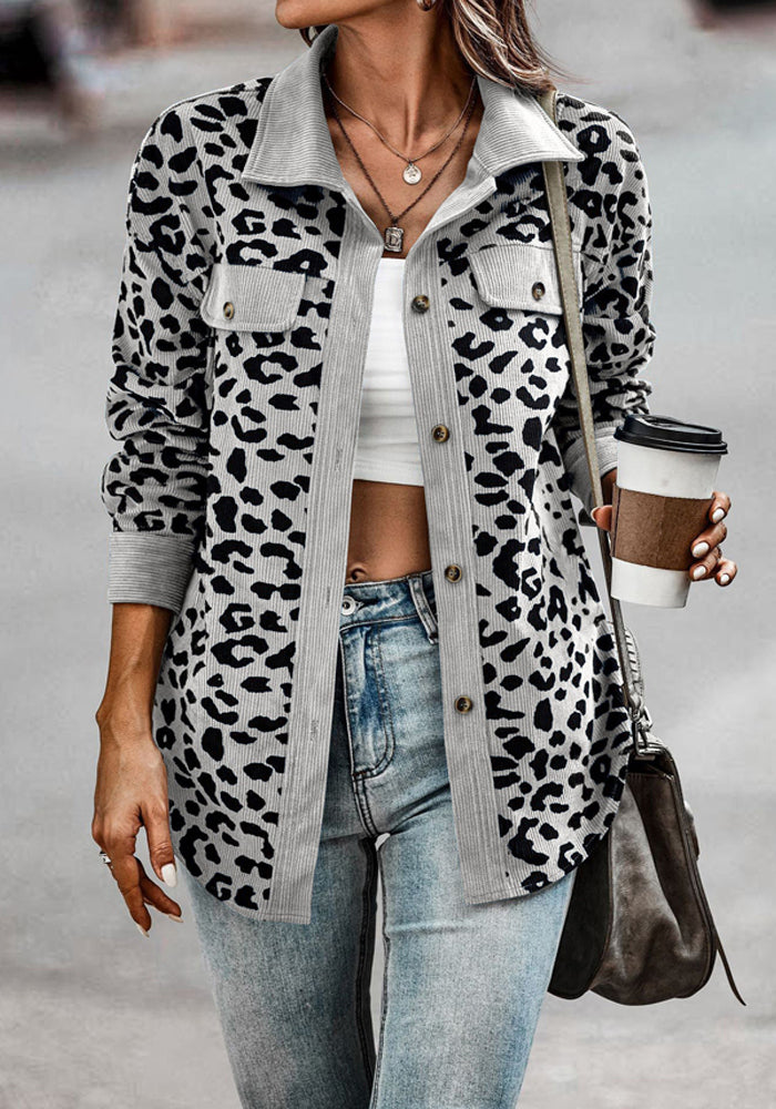 Maddy -  Jacke mit Leopardenmuster