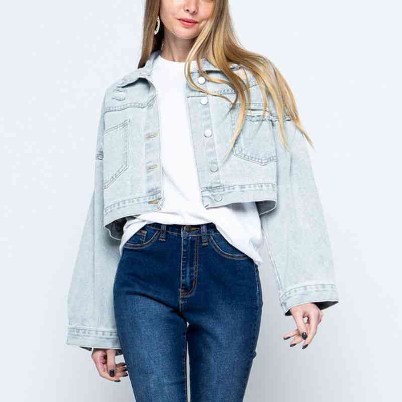 Sermar | Zeitgenössische Denim-Jacke mit Kragen