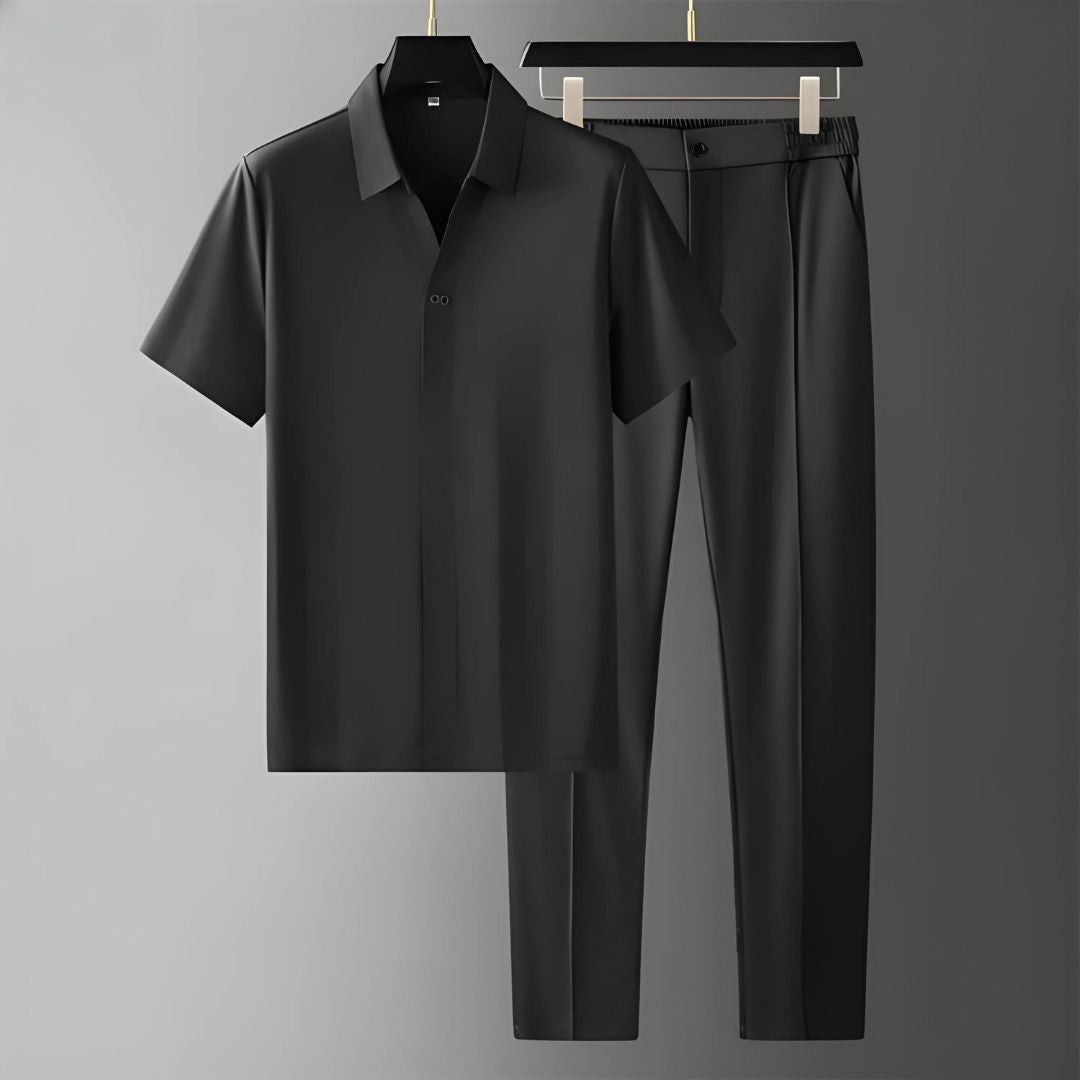 Hochwertige Herren Polo-Shirt und Hose Set