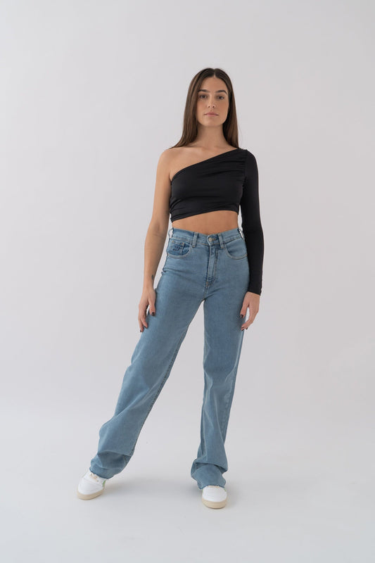 Prairie | Hellblaue Jeans mit weitem Bein