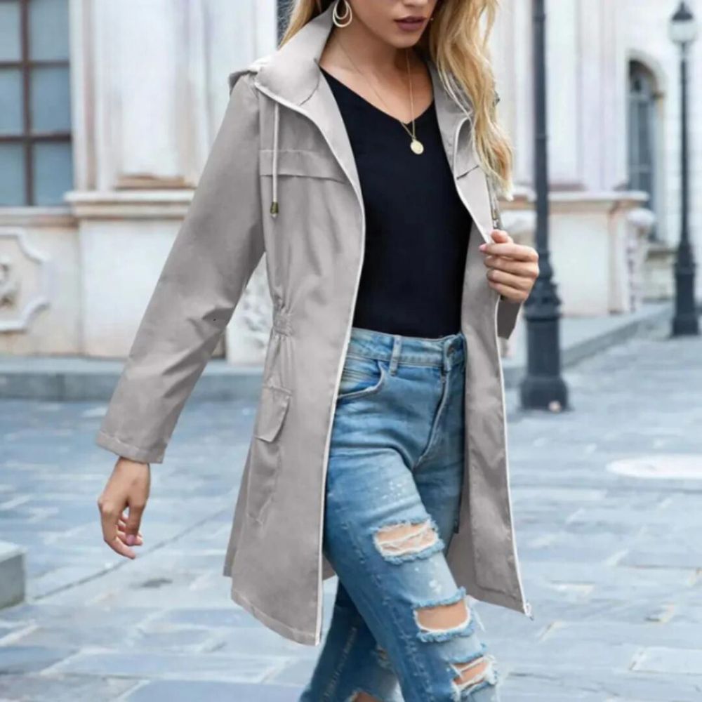 Stylischer Windbreaker Trenchcoat für Frauen - Elsa