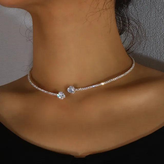 Hannelore | Strass Herz Halsband Choker