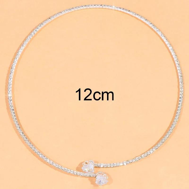 Hannelore | Strass Herz Halsband Choker