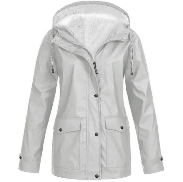 wind- und wasserdichte Outdoor-Jacke mit Fleece-Futter