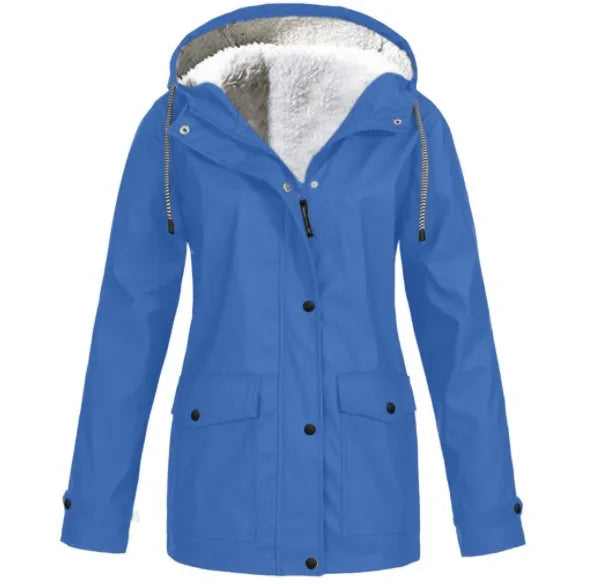 wind- und wasserdichte Outdoor-Jacke mit Fleece-Futter