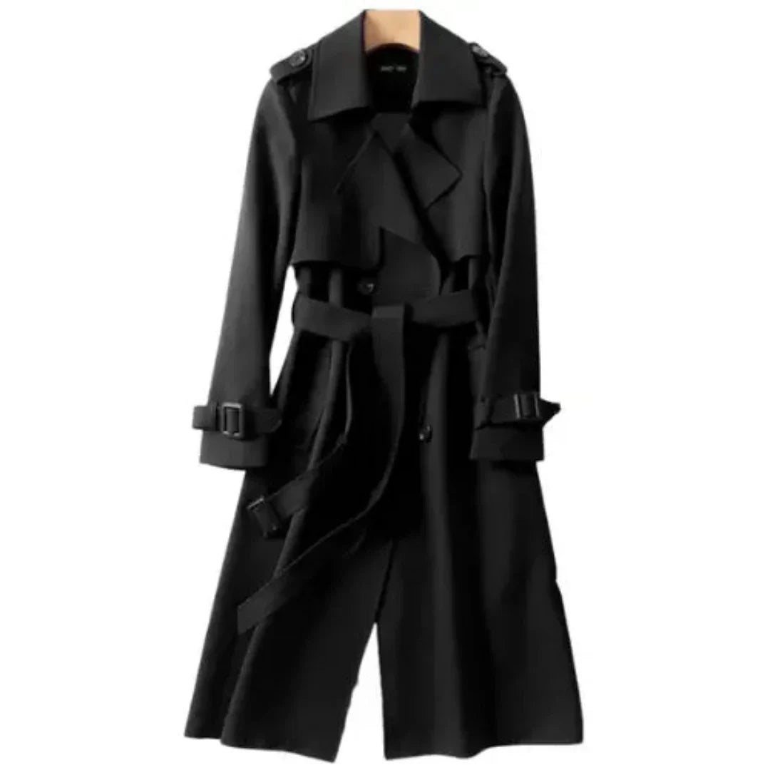 Leonoran | Damen Warme Trench Mantel | Lange