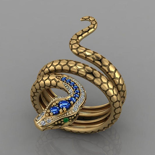 Goldener Python-Ring