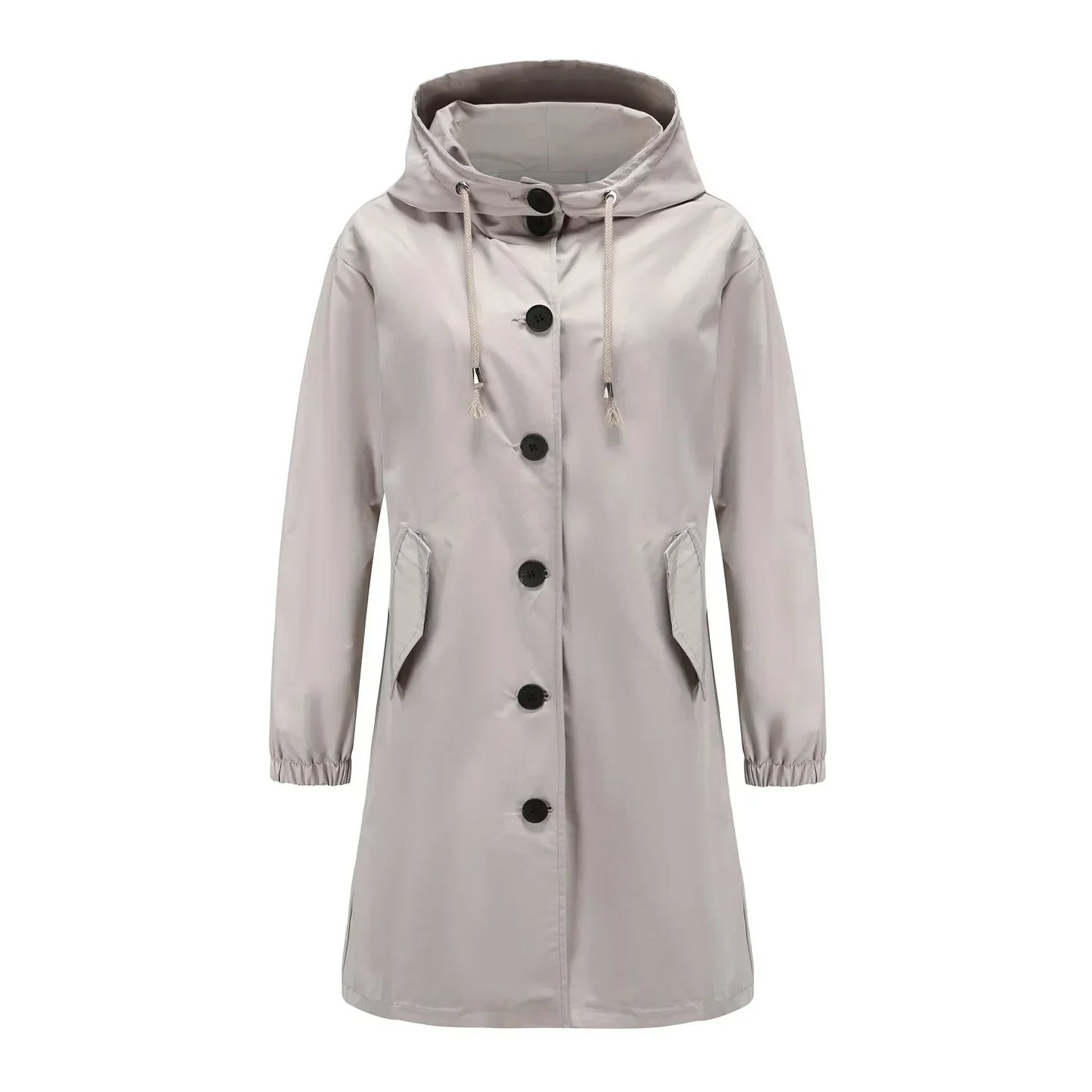 Kyler | Damen-Windbreaker-Trenchcoat mit einreihigem Design