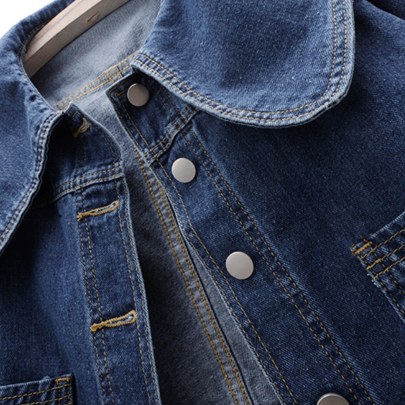 Yuliana | Koreanische kurze Denim-Jacke für Frauen