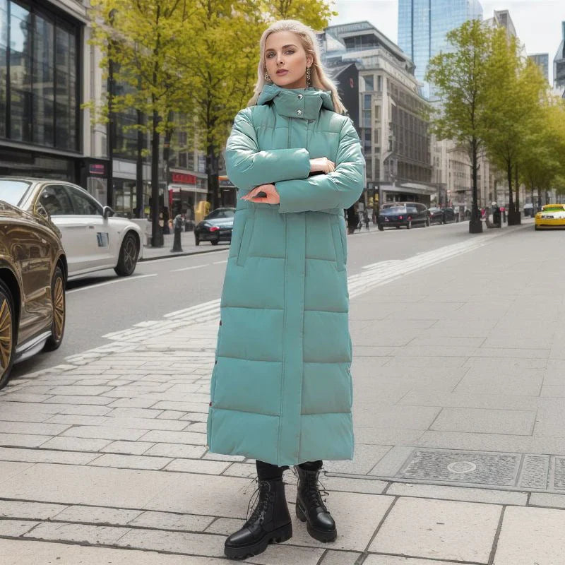 Lange Winterjacke mit lockerer Passform - Jordis