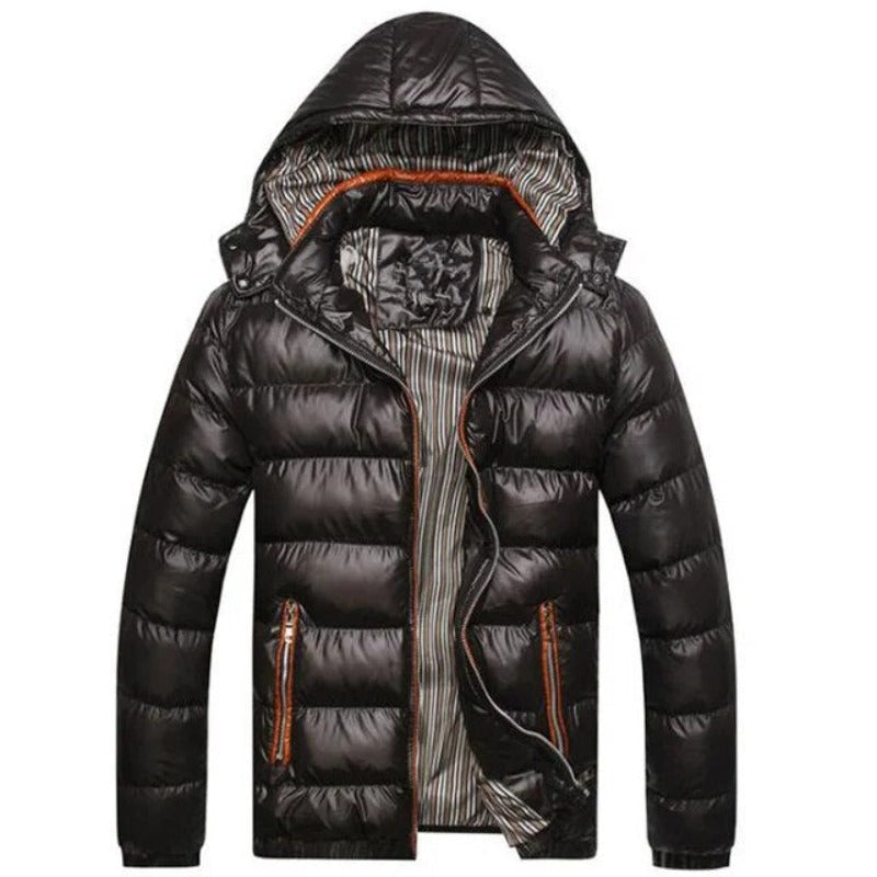 Ezra - Herren Winterjacke mit Kapuze