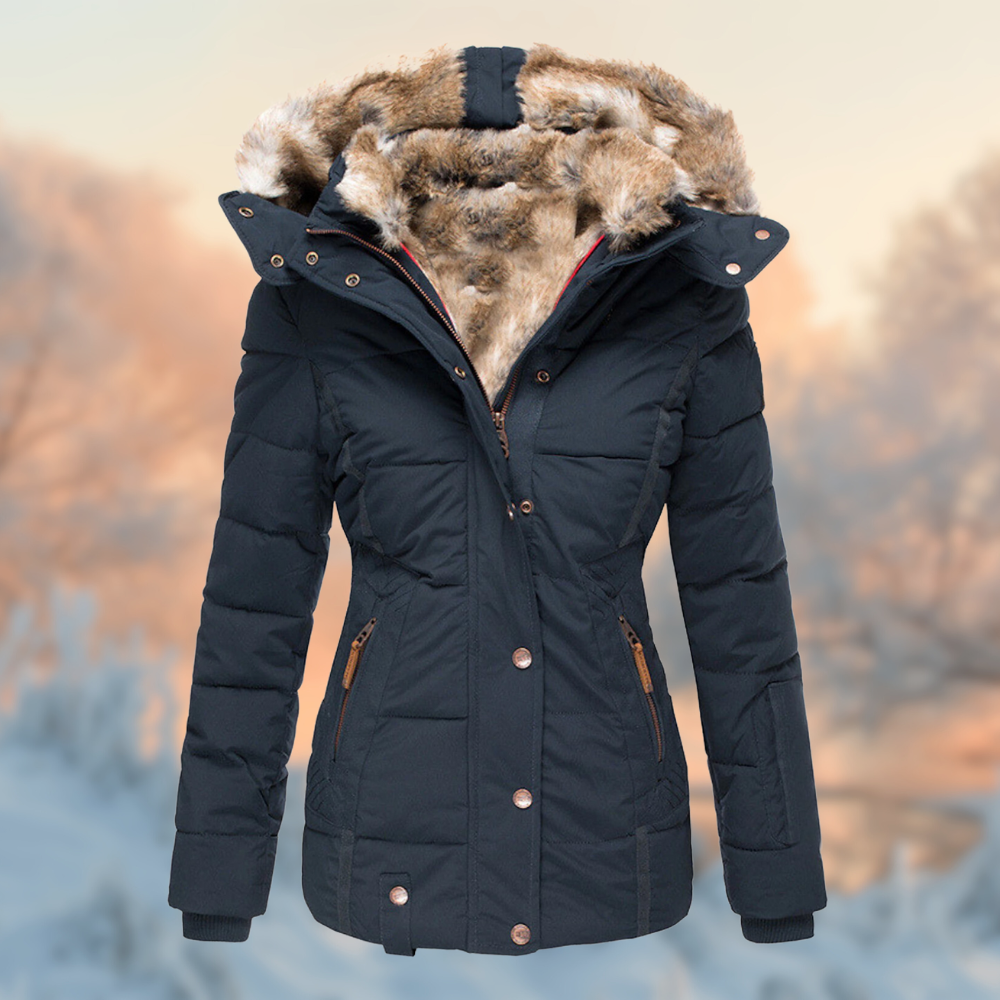 Mariska - Damen Winterjacke mit Pelz