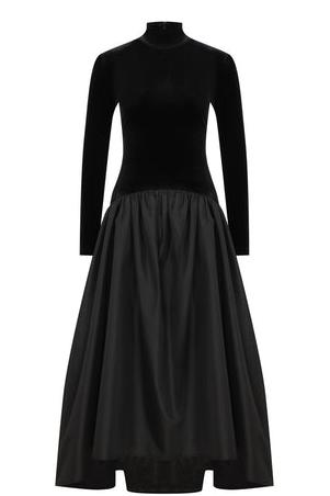 Florienne Langarm-Midi-Kleid