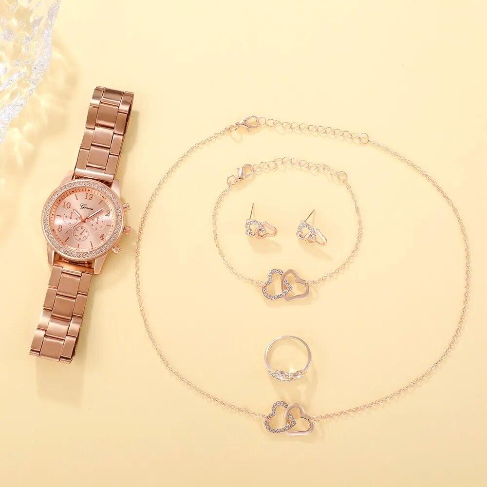 Zaria | 6er Set Uhr und Schmuck