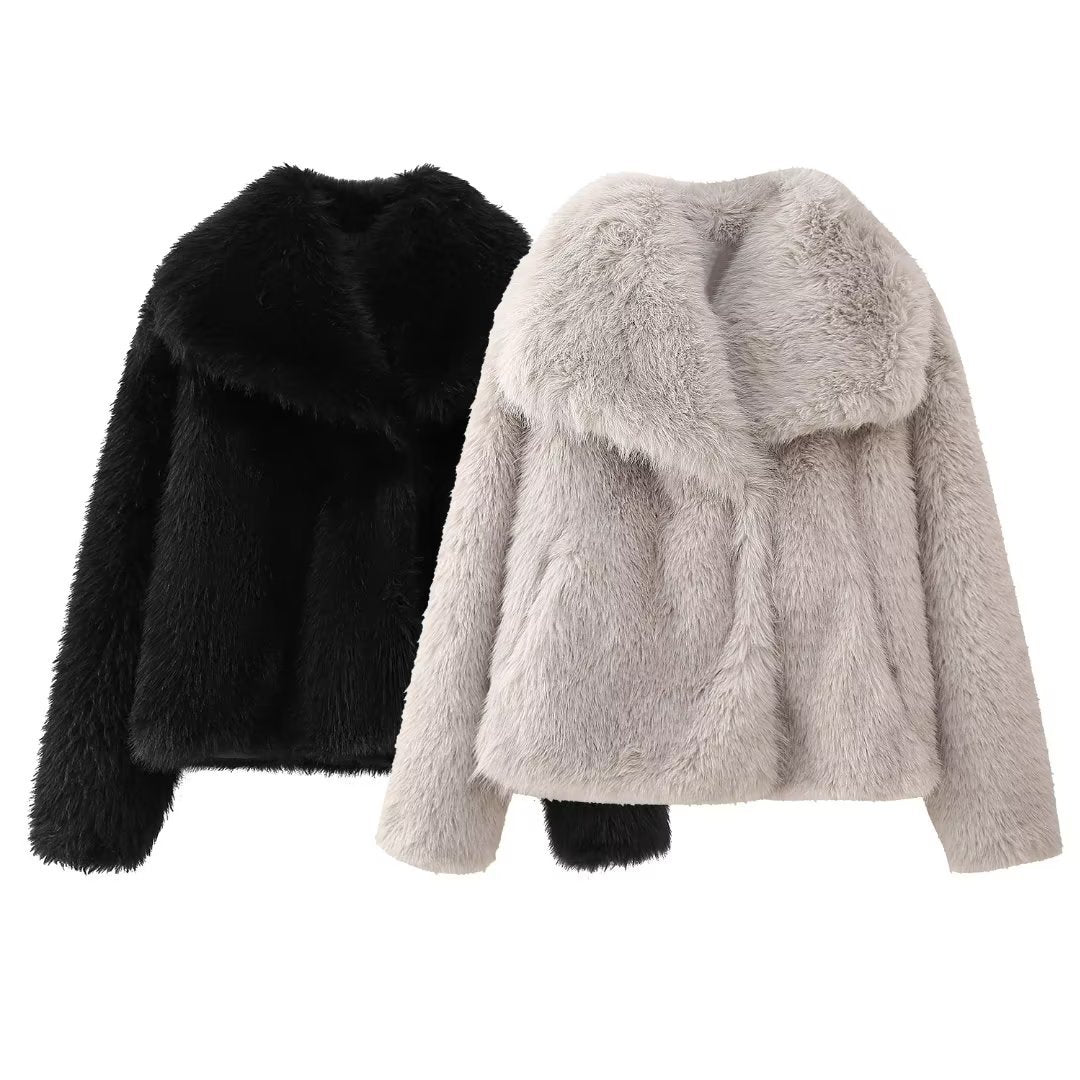 Carmie | Bequeme Warme Kragenjacke