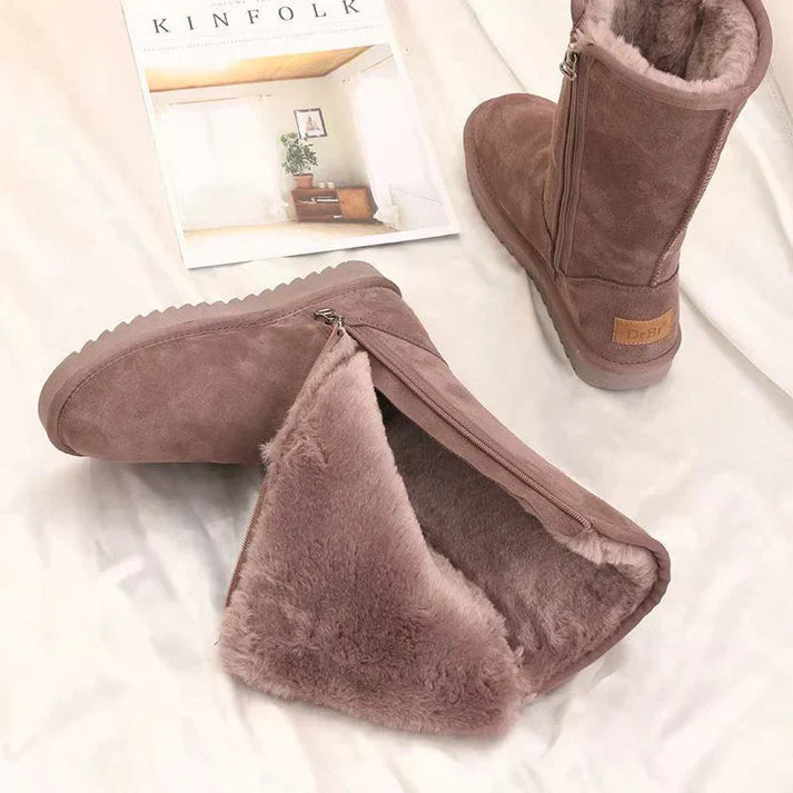 Winterstiefel mit reißverschluss und weichem futter