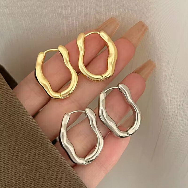 Micara - Wavy Hoops - Ohrringe