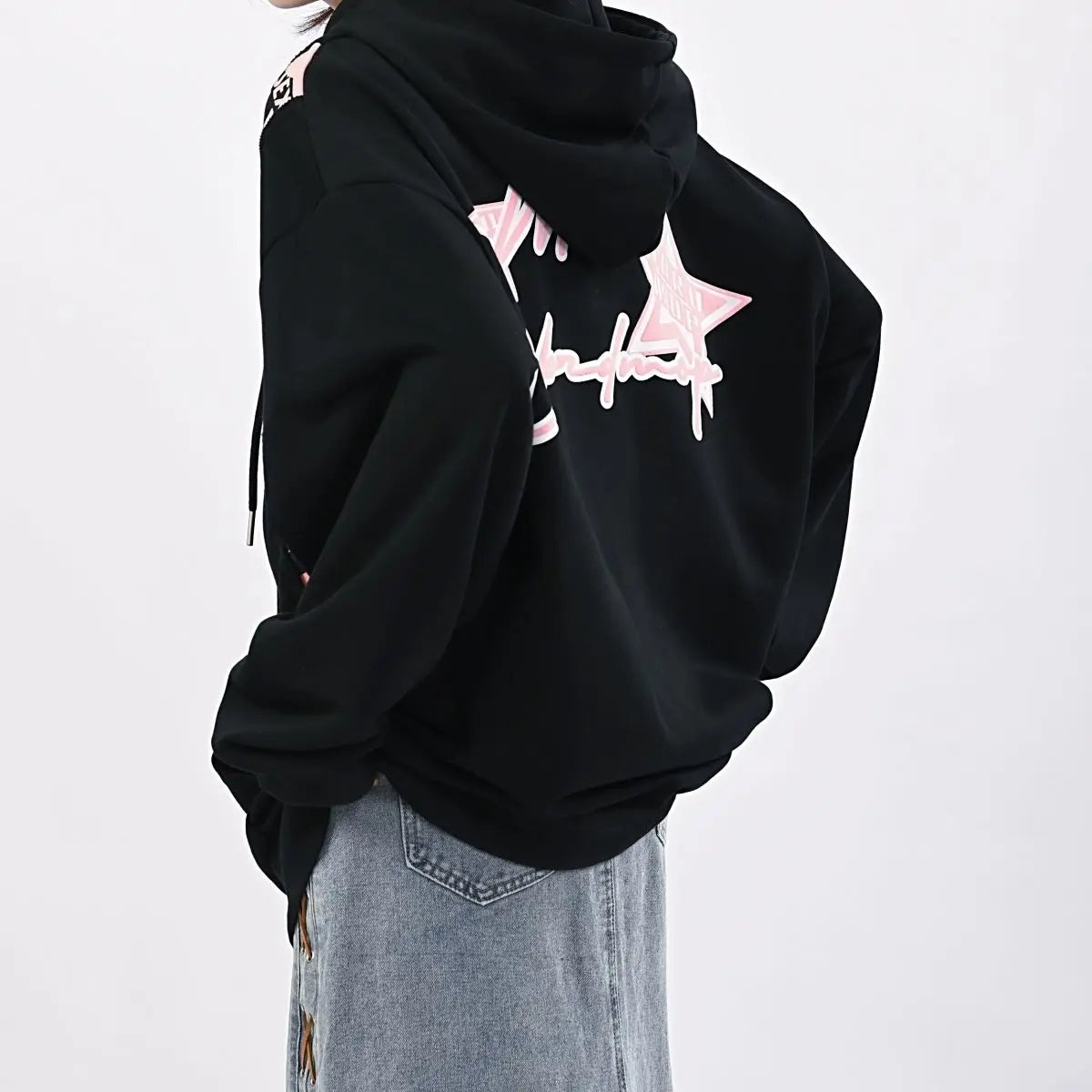 Oversized Hoodie mit Grafikdruck