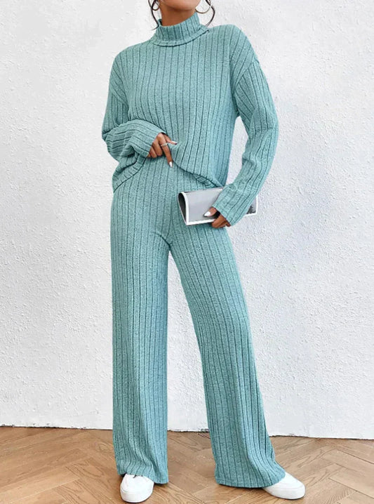 Helene - Strickhose - Rollkragenpullover