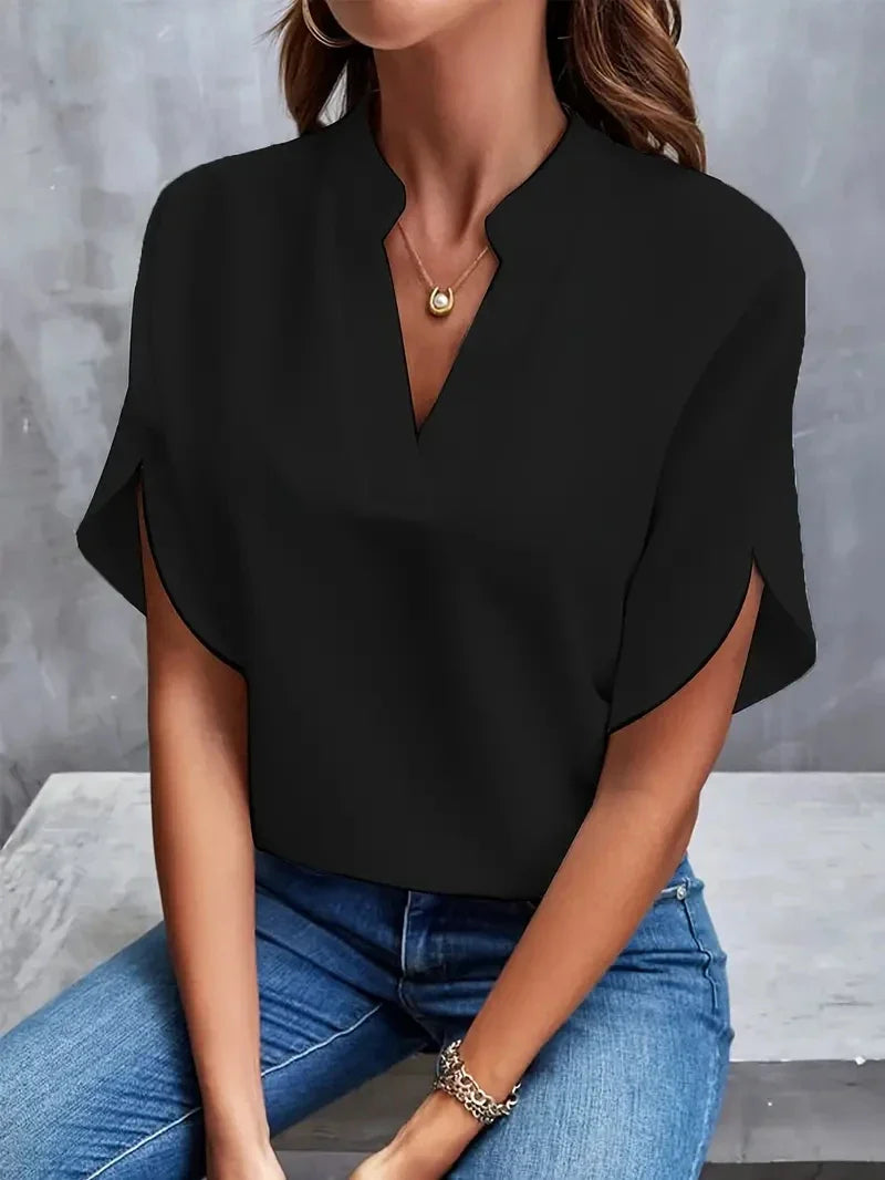 Ortrud | Luxuriöse Frauen Elegante Chiffonbluse