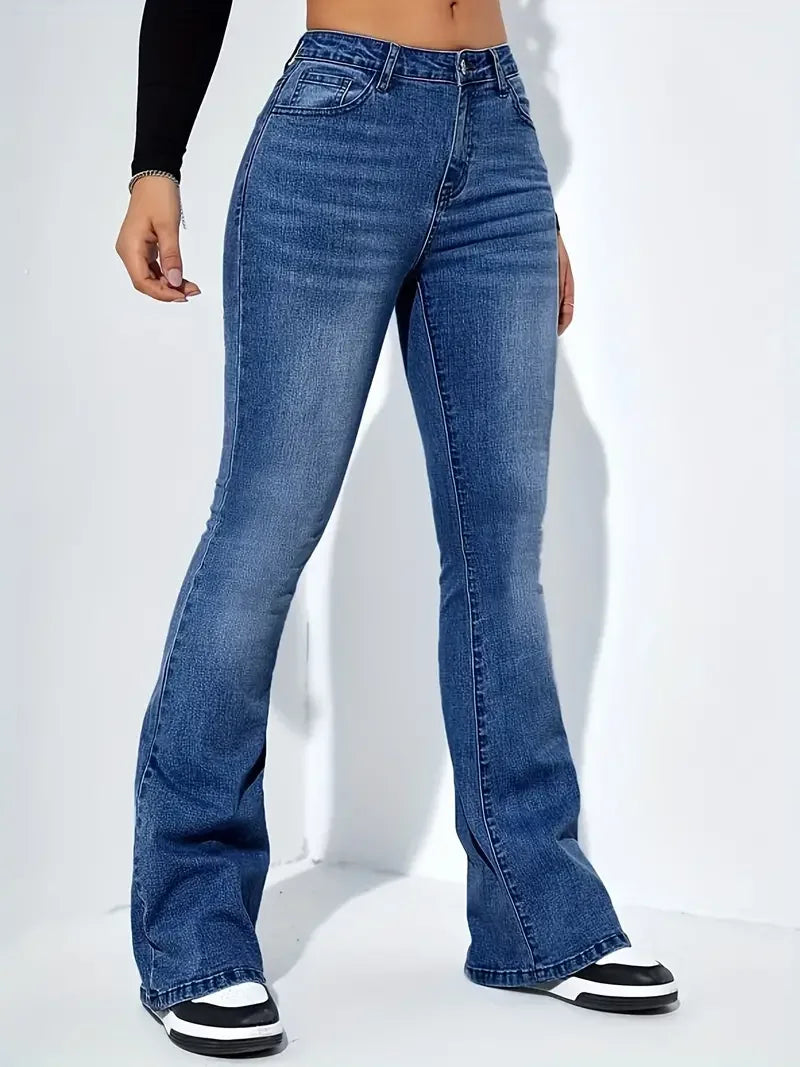 Arlys - Jeans mit Schlaghose - Dehnbar und mit hoher Taille